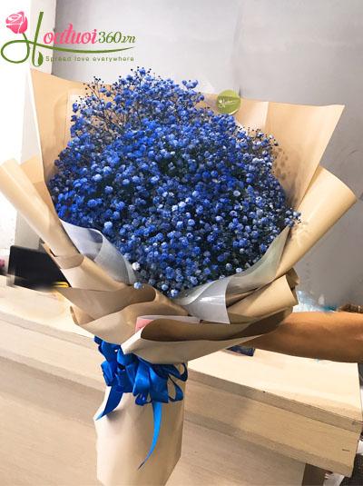 Bó hoa baby xanh blue