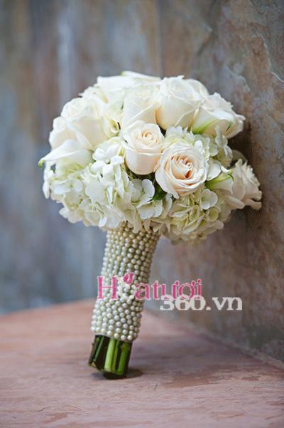 Hoa cưới cẩm tú cầu xinh đẹp
