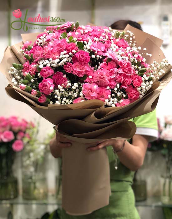 Dành tặng bó hoa cẩm chướng đẹp tặng sinh nhật bạn bè