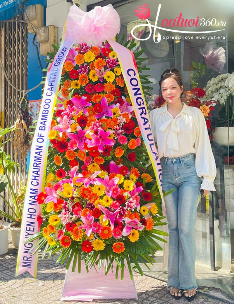 Hoa khai trương quận 2