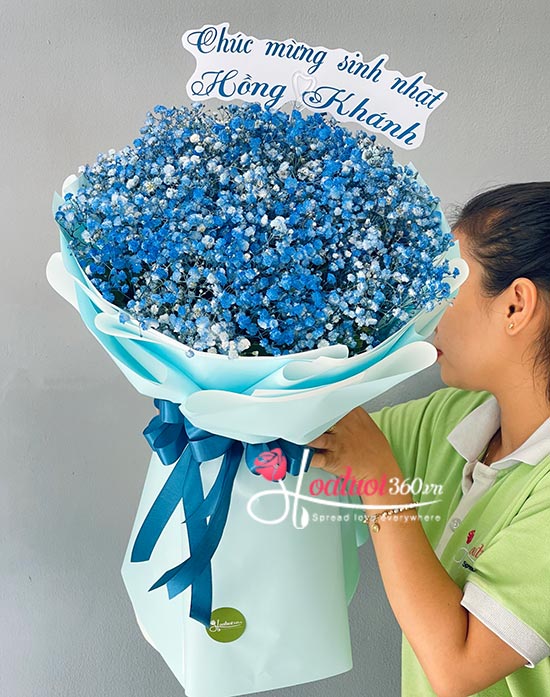 Bó hoa baby xanh - Kỳ vọng đẹp nhất