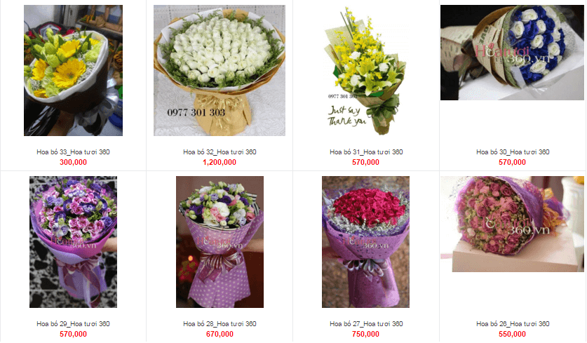 Dịch vụ đặt hoa online