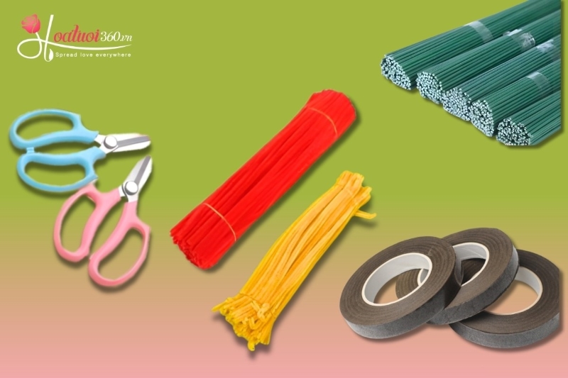 Cách làm nụ tầm xuân bằng kẽm nhung đẹp như thật, dễ làm