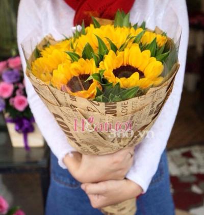 Những bó hoa hướng dương đẹp tặng sinh nhật cho phái nam