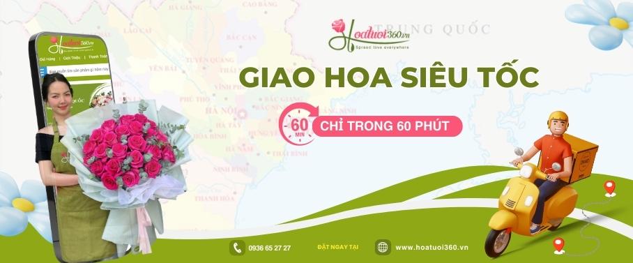 Banner giao hoa siêu tốc 60 phút