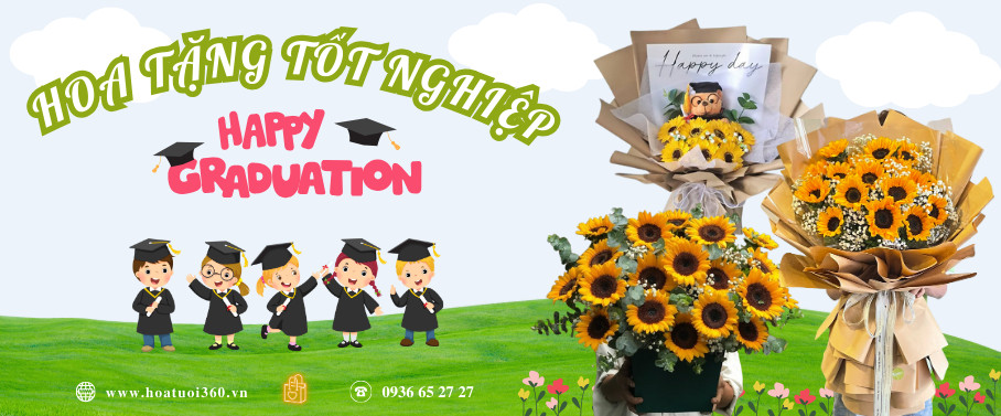 Banner hoa tốt nghiệp hoatuoi360