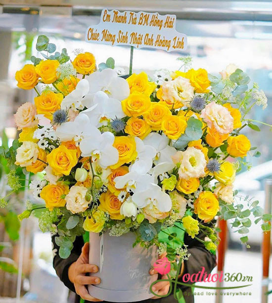 Lẵng hoa khai trương