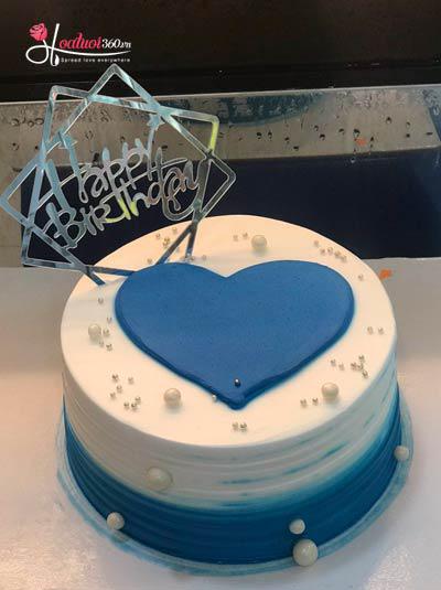Bánh sinh nhật tạo hình đơn giản dành tặng cho ông bà (Mẫu 49643) -  FRIENDSHIP CAKES & GIFT