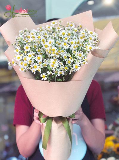bó hoa cúc Tana tuyệt đẹp ở shop hoa đường Nguyễn Duy Trinh