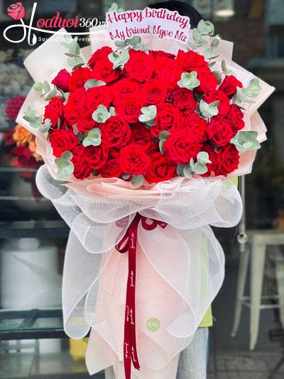 Bó hoa hồng đỏ - Ngày em đẹp nhất