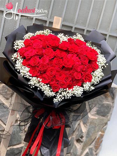 Bó hoa hồng đỏ - Trọn đời yêu em