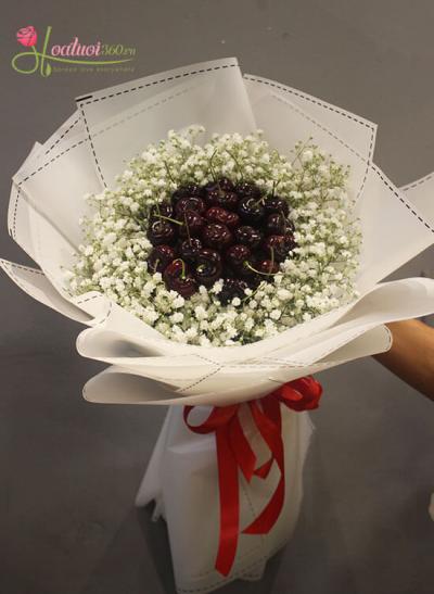 Bó hoa cherry cực kì độc đáo tại Hoa tươi Trần Hưng Đạo