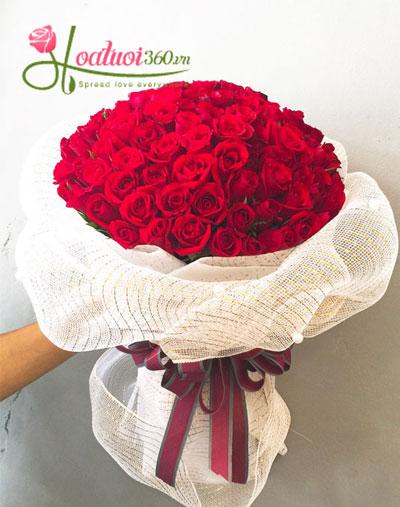 Bó hoa hồng tươi đẹp dành tặng người yêu tại Hoa tươi An Giang