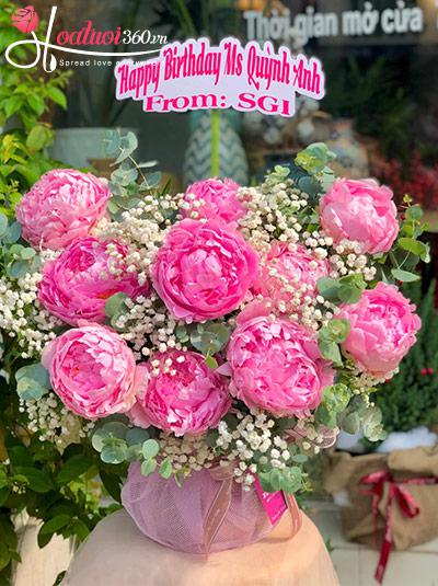 Hoa mẫu đơn hồng - Tình yêu rực rỡ