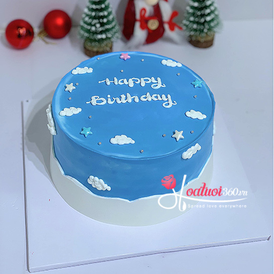 Bánh sinh nhật - Blue sky