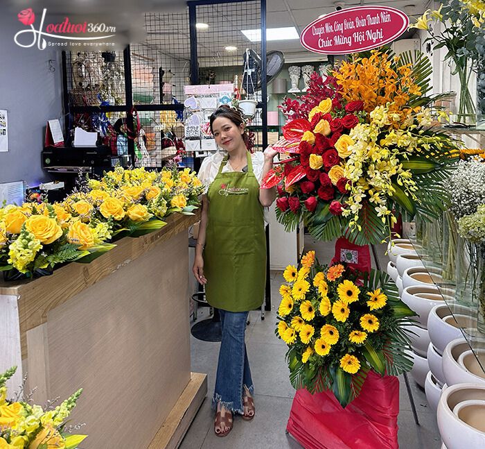 cách đặt hoa mừng khai trương giao tận Khám Lạng, Yên Sơn