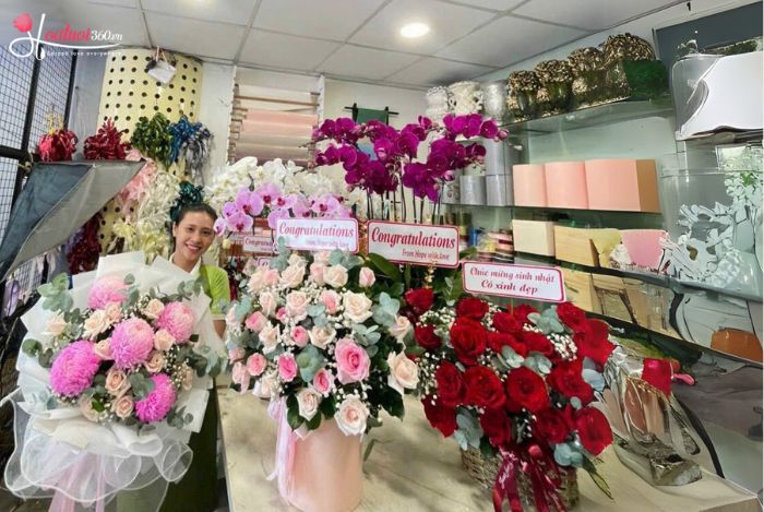 Địa chỉ cửa hàng bán hoa chúc mừng khai trương đẹp, sang tại Khu công nghiệp Bắc Ô Môn