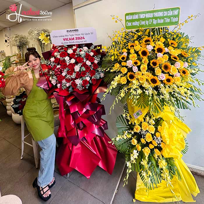Hoatuoi360 Dịch vụ giao hoa chuc mừng hoa khai trương tận Khu công nghiệp Phú Vinh uy tín