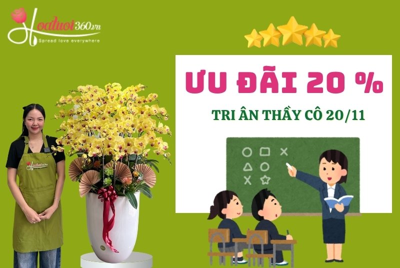 Hoa tươi 360 - Địa chỉ đặt hoa chúc mừng 20/11 giá rẻ
