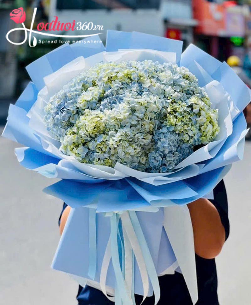 Bó hoa cẩm tú cầu tặng ngày Phụ Nữ VN 20/10 đẹp