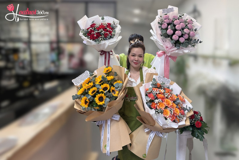 Bó hoa đẹp tặng giáo viên chủ nhiệm nhân ngày 20/11