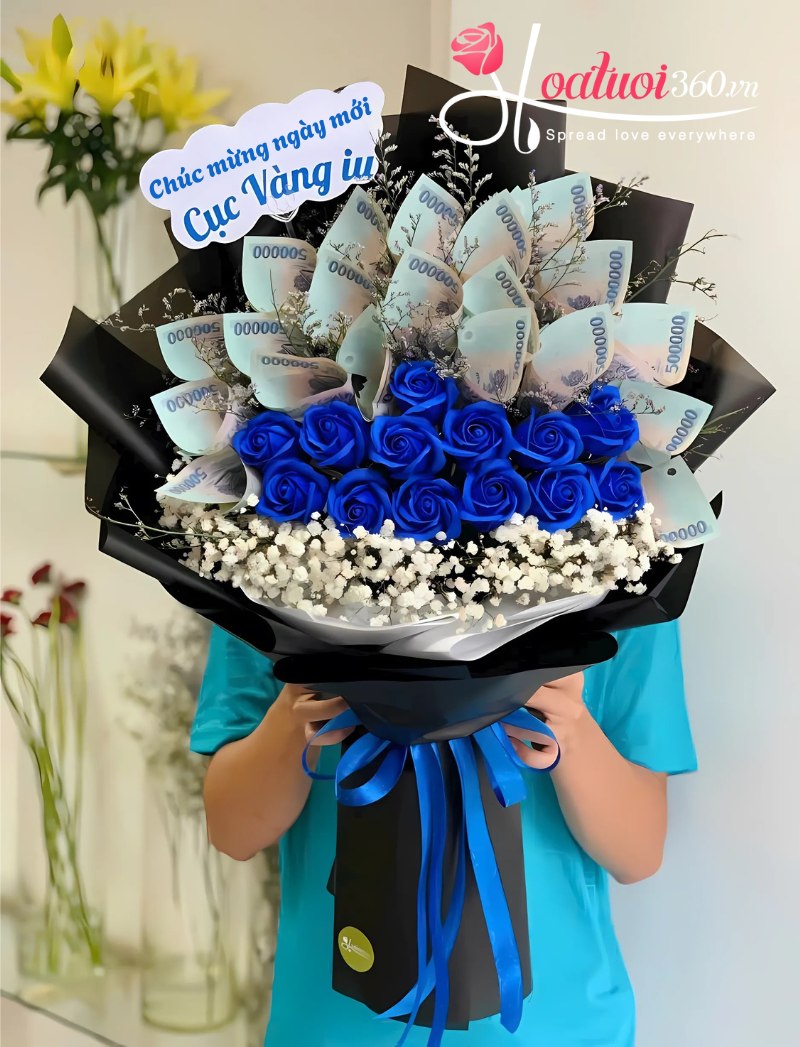 Bó hoa hồng tặng vợ chào buổi sáng ngọt ngào 