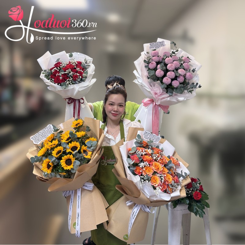 Bó hoa đẹp tặng giáo viên chủ nhiệm nhân ngày 20/11