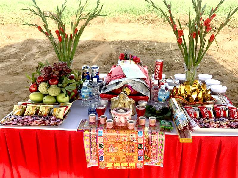Hoa lay ơn cúng động thổ 