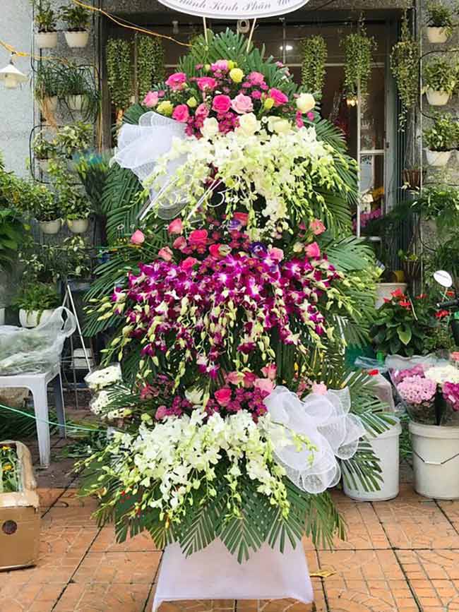 Hoa tang lễ tại Shop hoa tang lễ Bộ Quốc Phòng