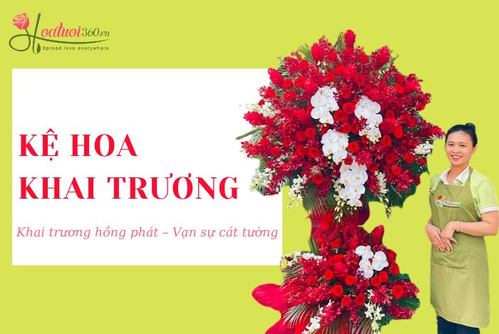 Địa chỉ mua kệ hoa khai trương đẹp 