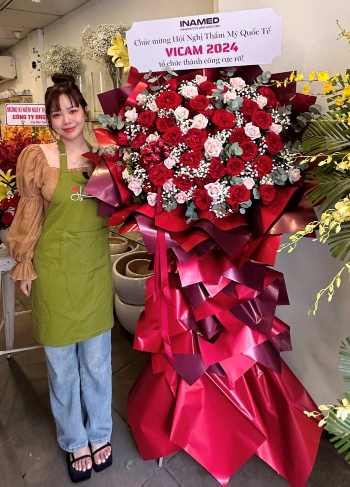 Kệ hoa khai trương thịnh vượng tại Phường Cầu Ông Lãnh