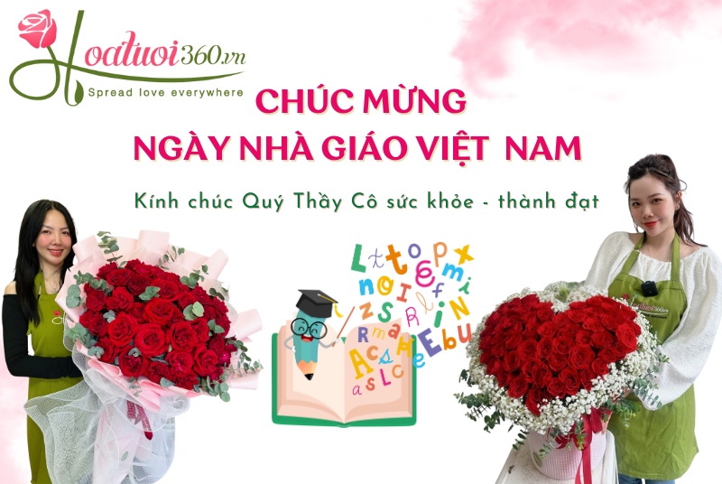 Lẵng hoa chúc mừng ngày 20/11