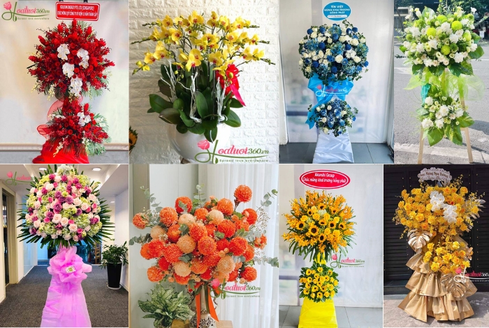 mẫu hoa tươi khai trương thiết kế mang dấu ấn riêng