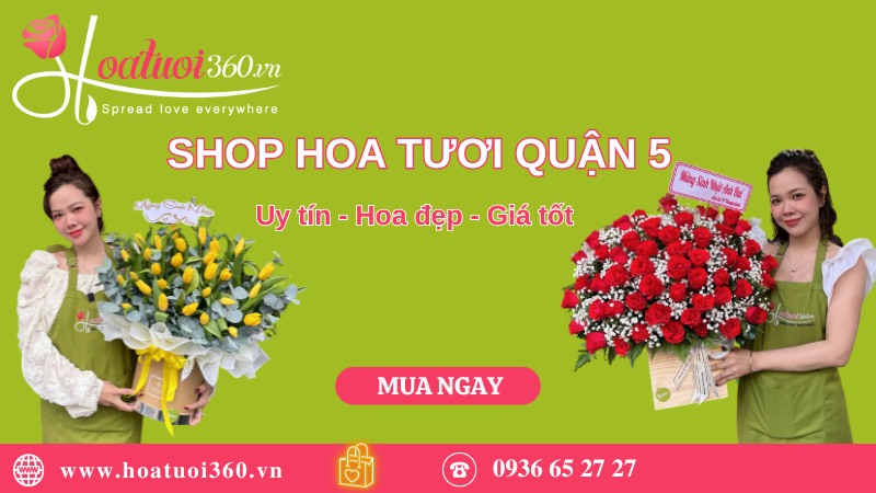 Shop hoa tươi đường Nguyễn Trãi Quận 5 
