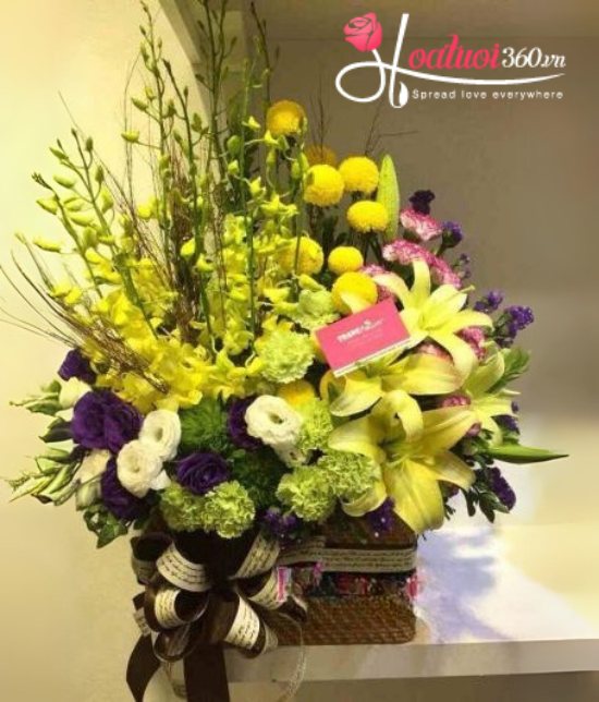 Giỏ hoa - Thank you