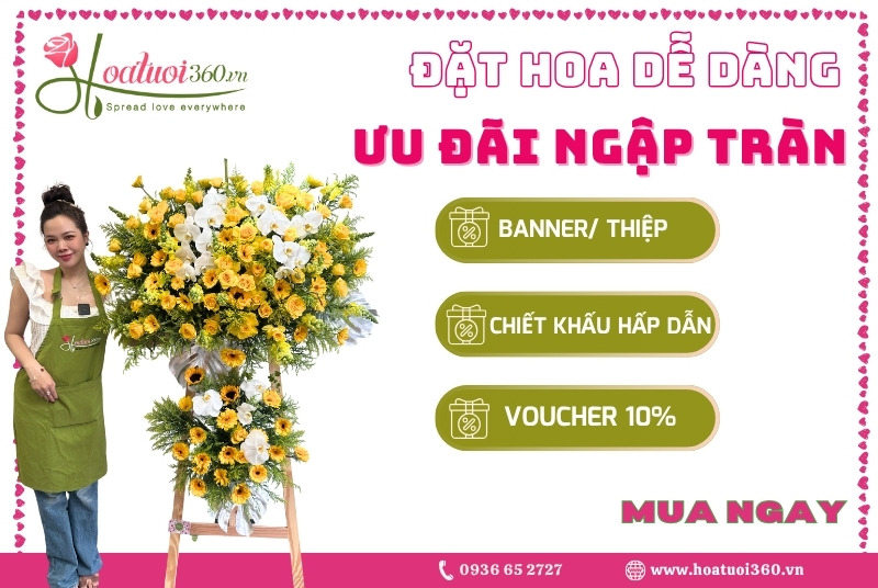 Ưu đãi khi đặt điện hoa quận 3