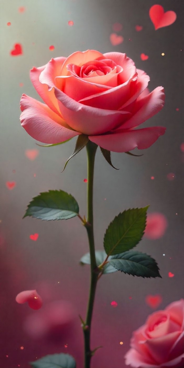 Ảnh hoa hồng đẹp 3D siêu nét 4K