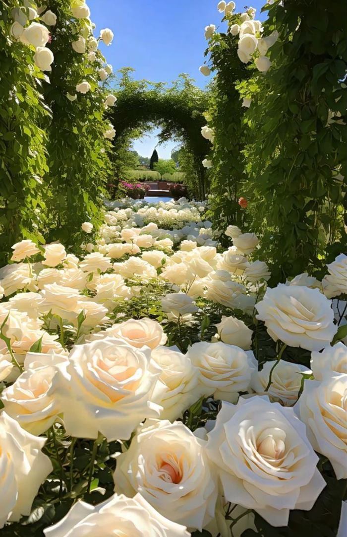 Ảnh hoa hồng trắng 4K