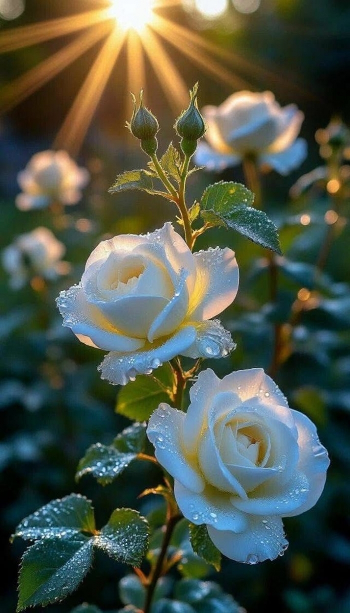 Ảnh hoa hồng trắng đẹp