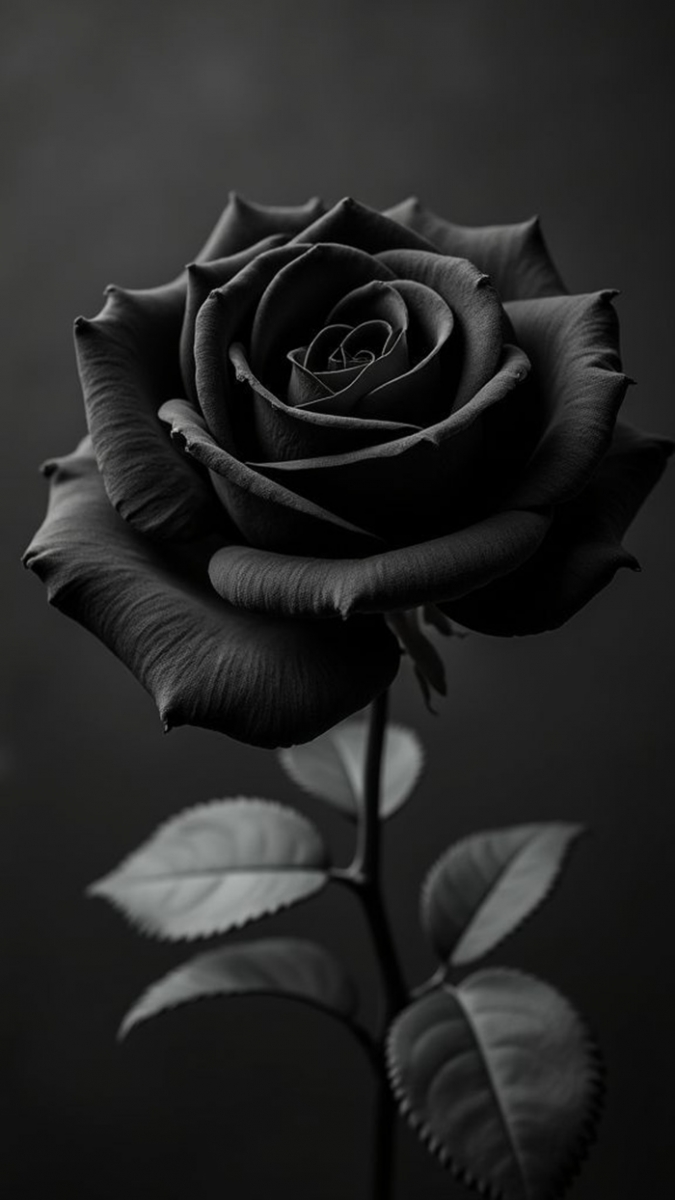 Ảnh hoa hồng đen chất và cực ngầu