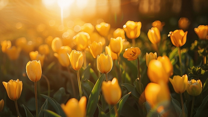 hinh anh hoa tulip chill dep