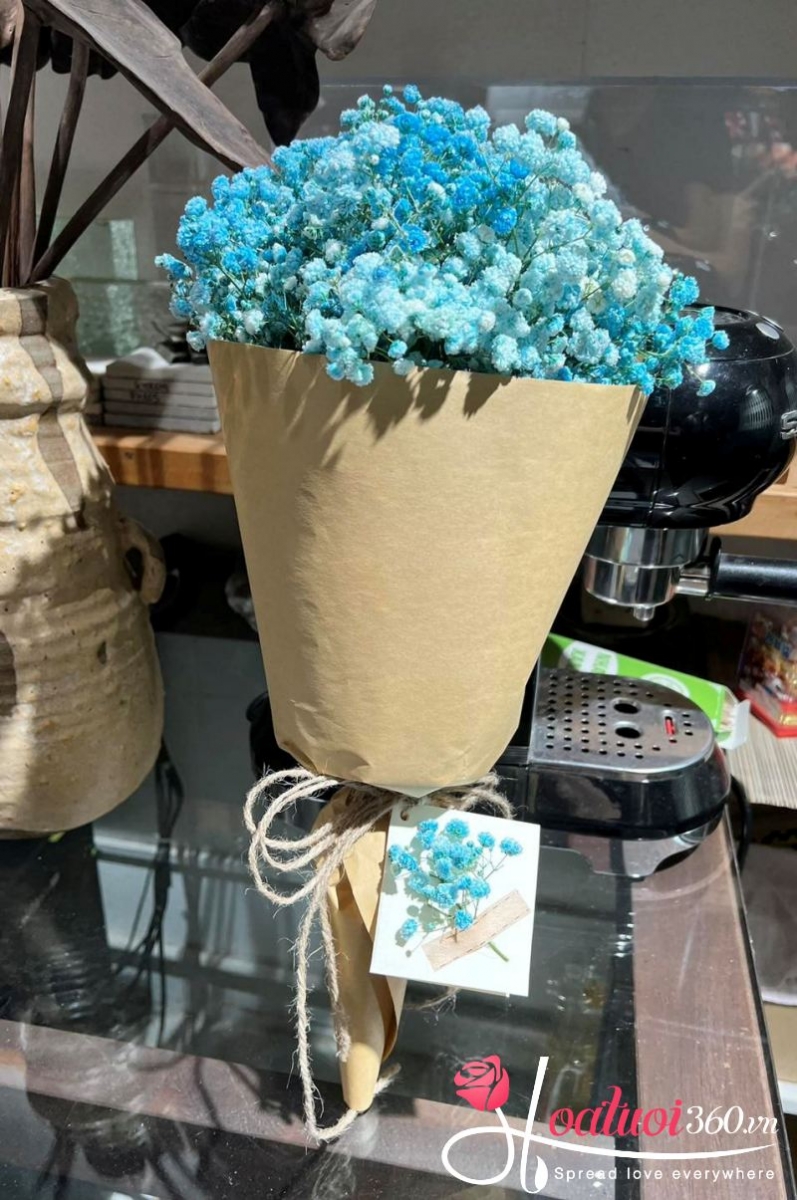 bó hoa baby xanh size nhỏ