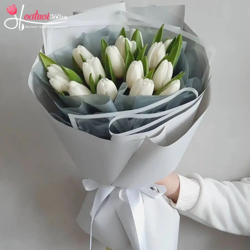 Bó hoa tulip chúc mừng