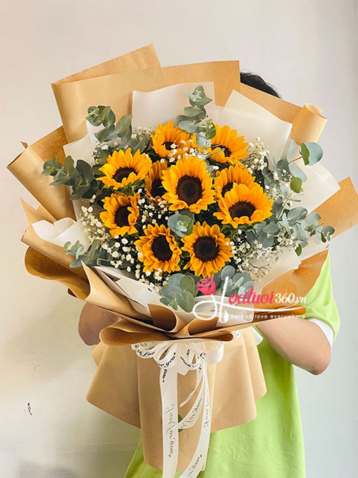 Mẫu hoa hướng dương tặng sinh nhật số lượng lớn