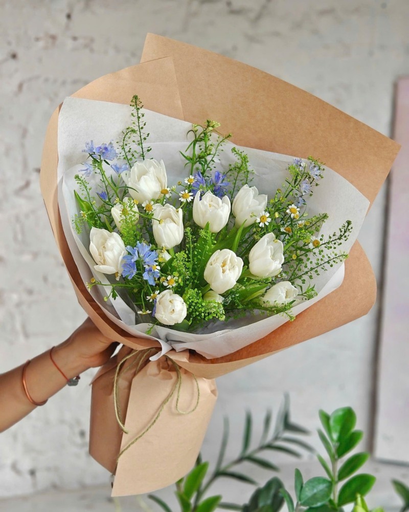 Bó hoa tulip kiểu Hàn 