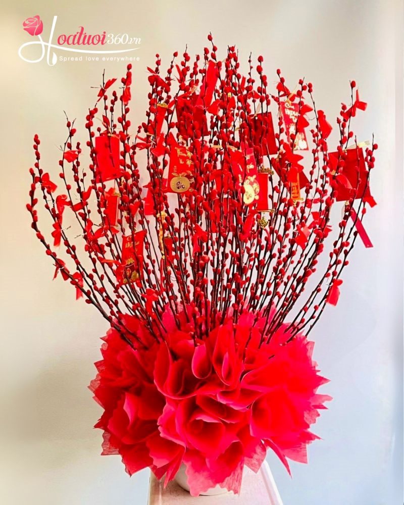 chậu hoa nụ tầm xuân size nhỏ