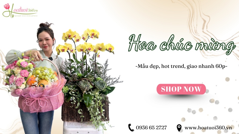 Vì sao nên đặt hoa đẹp chúc mừng tại Hoa Tươi 360