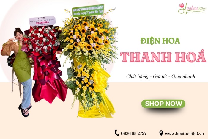 Điện hoa Thanh Hoá giao hàng tại KCN số 4 Nghi Sơn