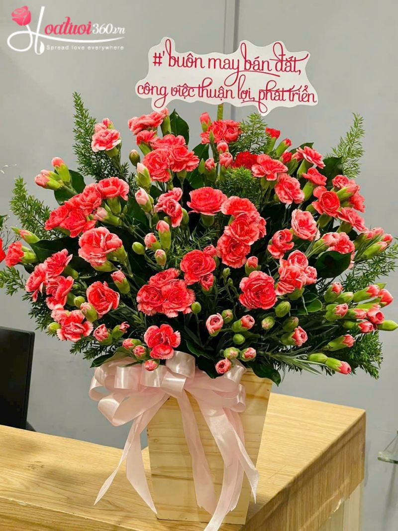 lẵng hoa chúc mừng khai trương