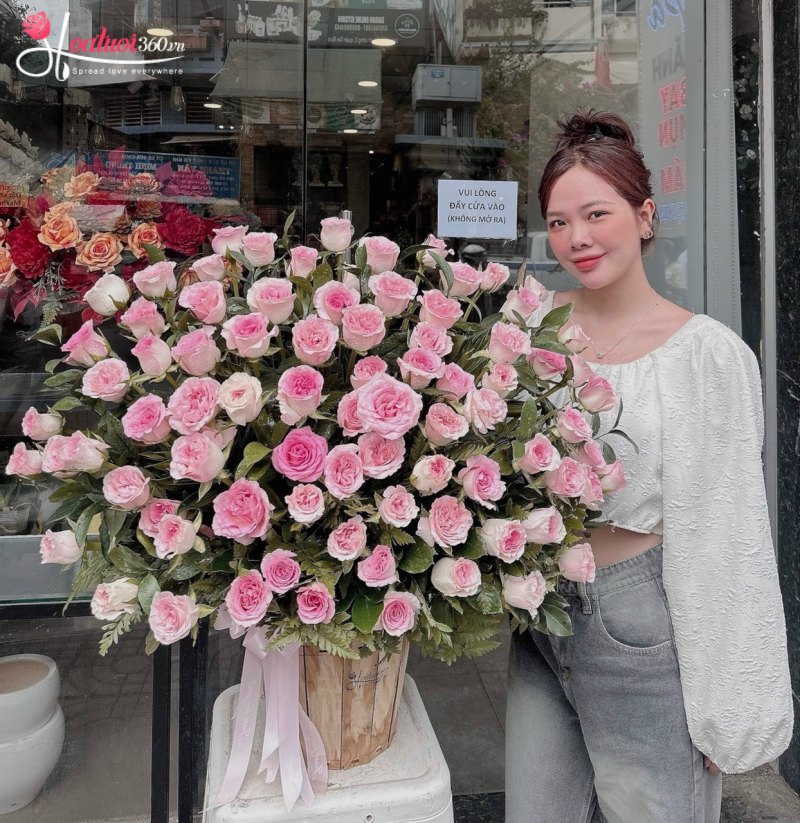 Hoa chúc mừng thôi nôi